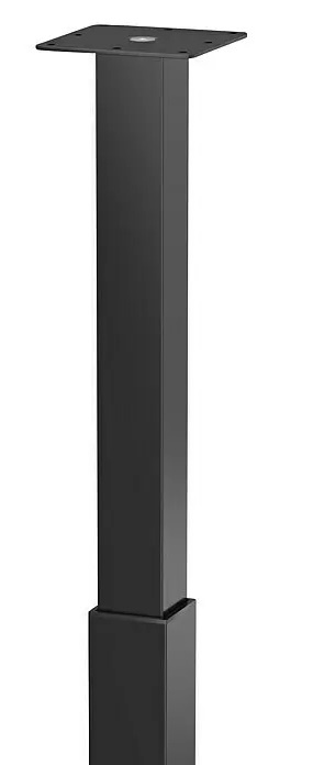 Nábytková noha Walteco / nastavitelná výška 70-110 cm / ocel / černá Varianta: ivi2