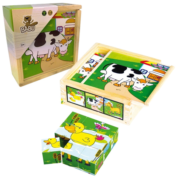 Studo Wood kostky farma