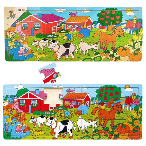 Studo Wood Deskové puzzle farma 21d