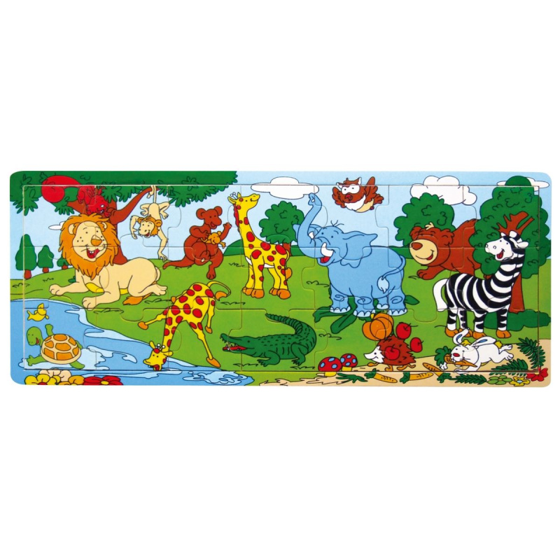 Hm Studio Deskové puzzle Zoo 21 dílů