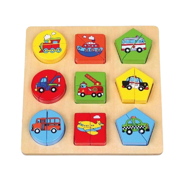 Alltoys puzzle dopravní prostředky