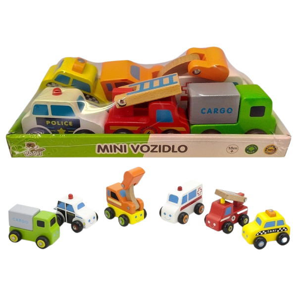 BABU - Mini vozidla 6ks