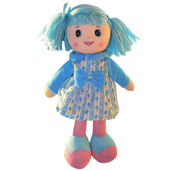 HM Studio Panenka hadrová 30 cm modré šaty