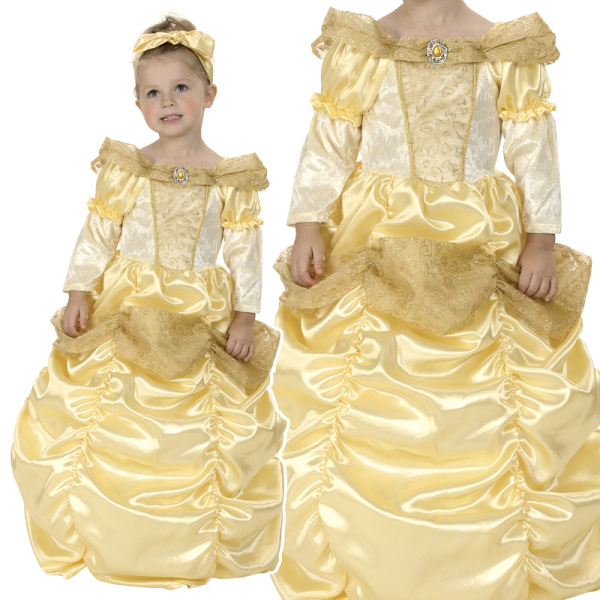 HM Studio Dětský kostým Princezna zlatá 92-104 cm