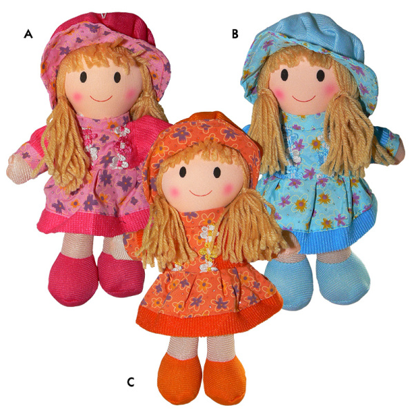 HM Studio Panenka hadrová, 20 cm Modrá