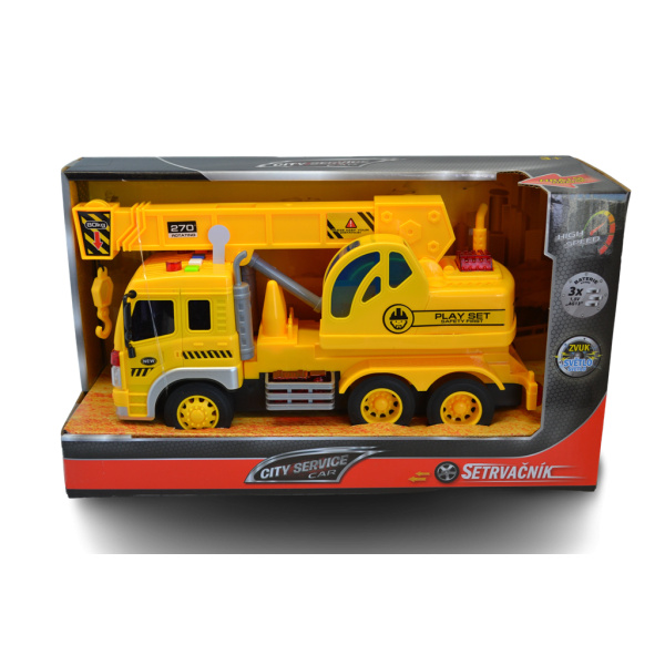 CITY SERVICE CAR - 1:16 Nákladní auto - Jeřáb