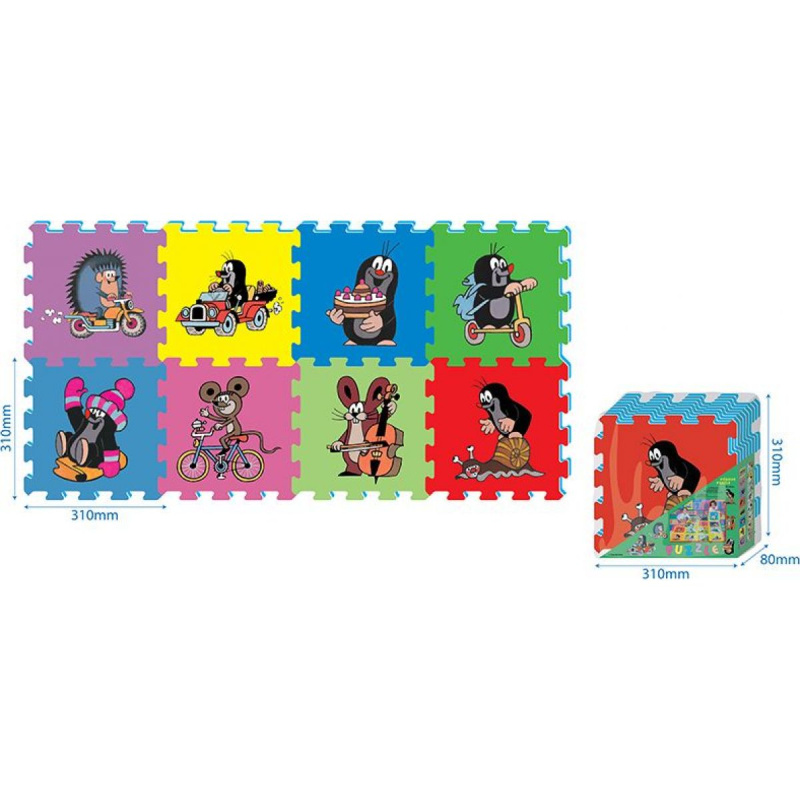 HM Studio puzzle Krteček 30x30 8 ks