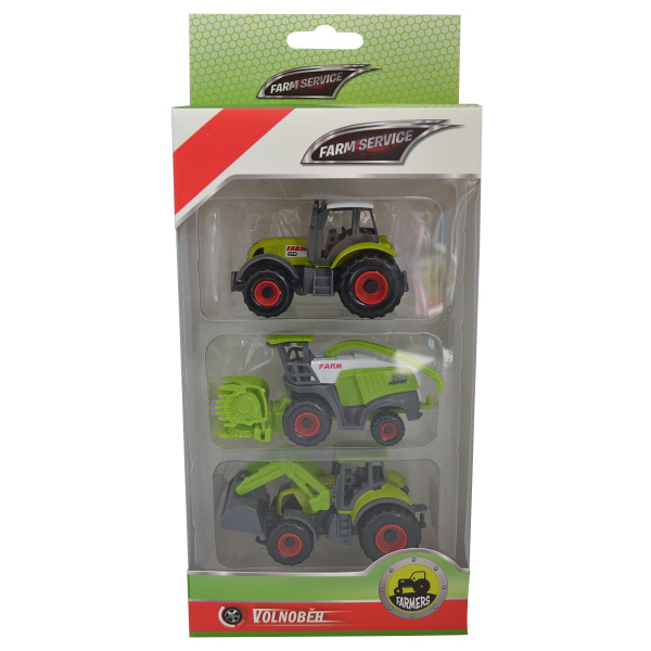 HM Studio Traktor s přívěsem 1:64