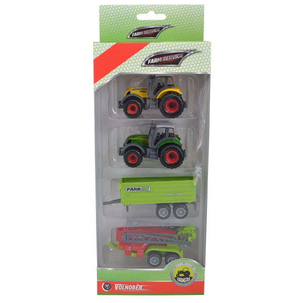 HM Studio Traktor s přívěsem 1:64