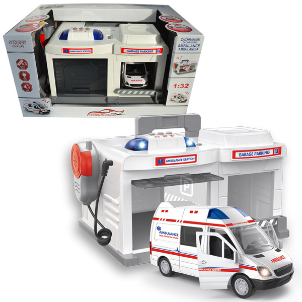 HM Studio Garáž Ambulance 1:32