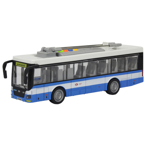 CITY SERVICE CAR - 1:16 Trolejbus modro-bílý