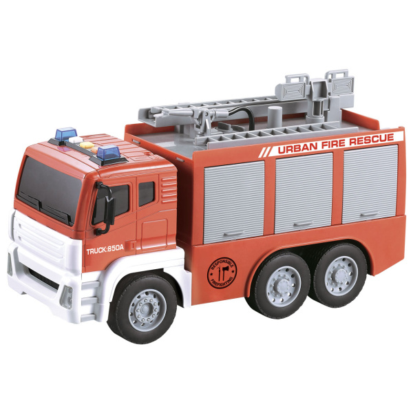 CITY SERVICE CAR - 1:12 Hasičské auto s žebříkem a stříkačkou