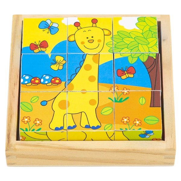 BABU - Kostky žirafa 9 ks