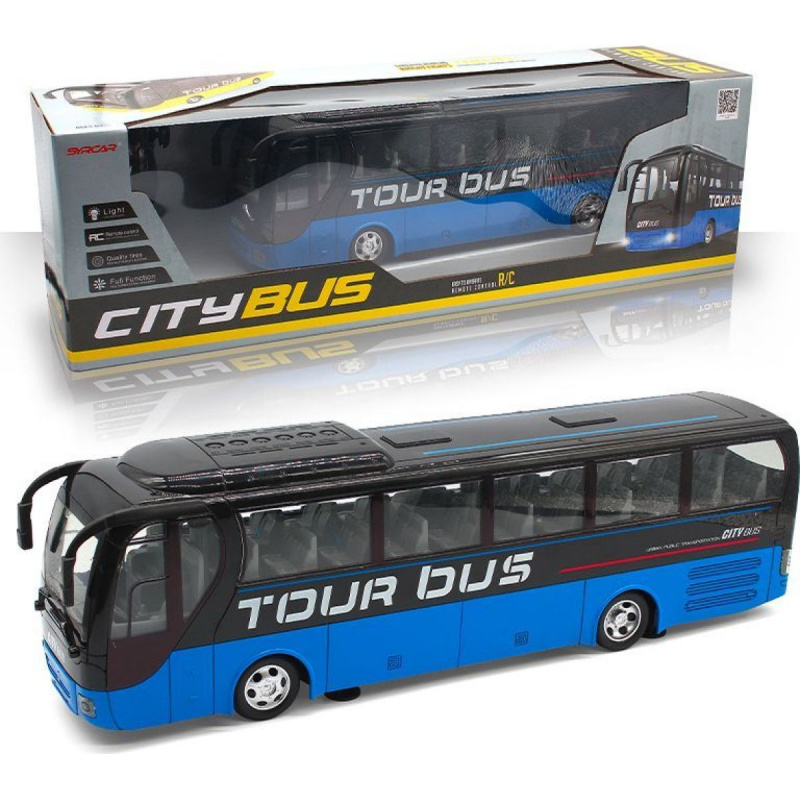 R/C Autobus Tour Bus modrý/žlutý