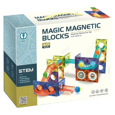 Kuličková dráha magnetická stavebnice 40 ks