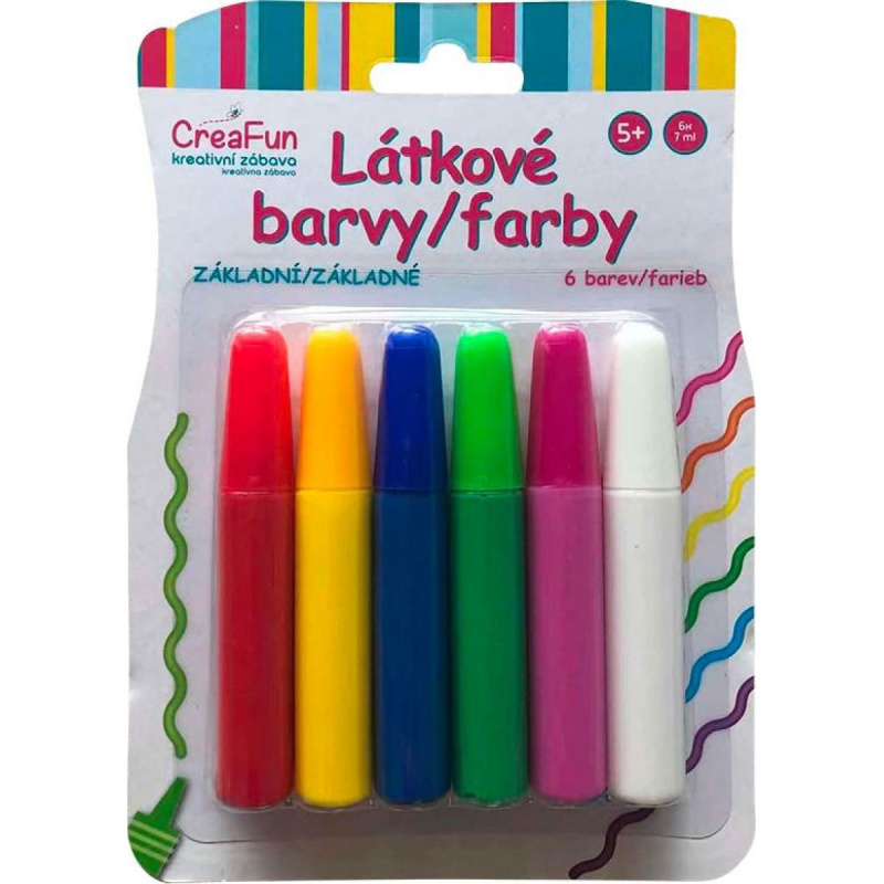 Látkové barvy sada základní 6 (42ml)