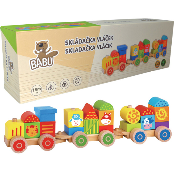BABU - Skládačka vláček