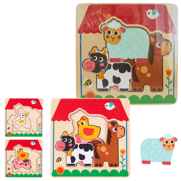 BABU - Vícevrstvé puzzle farma