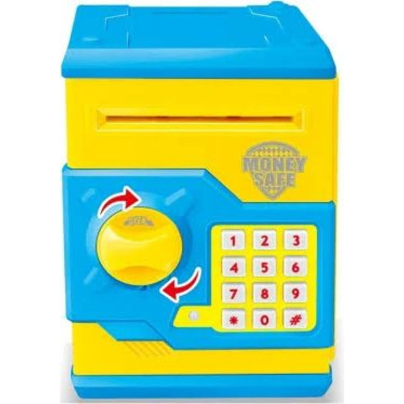 Sejf ATM s elektronickým zámkem žluto - modrý