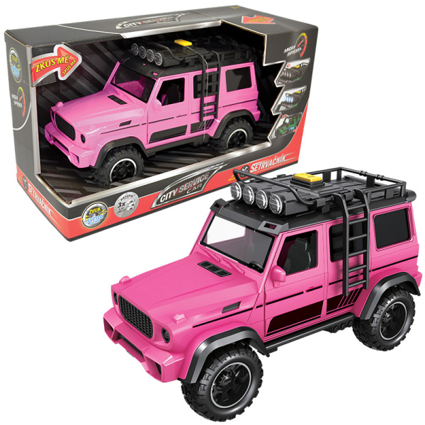 CITY SERVICE CAR - 1:14 Off-road růžový