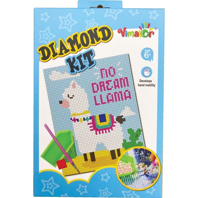 Diamantové malování - Lama