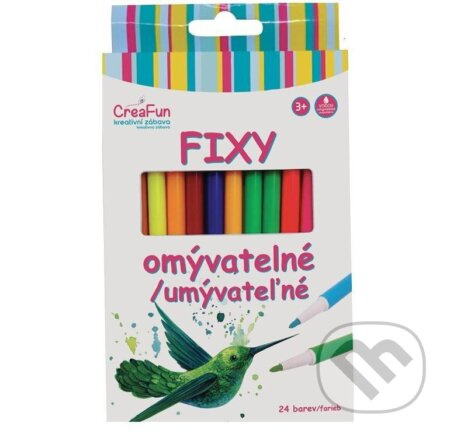 CreaFun Fixy omyvatelné - 24 barev