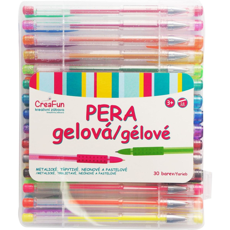 CreaFun - Gelová pera 30 barev