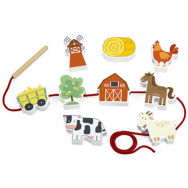 BABU hračka Farma na šňůrce