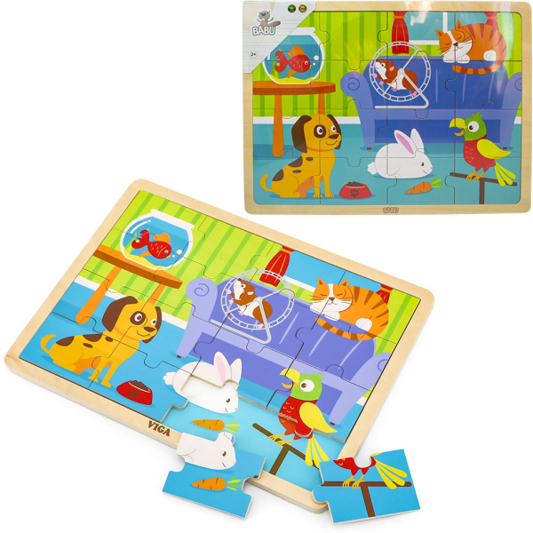 BABU Puzzle - Mazlíčci - puzzle z kategorie Maxi dílky