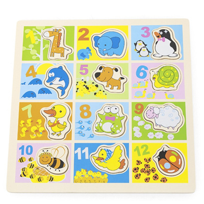 BABU dřevěná hračka - Čísla a zvířata EPEE Czech s.r.o.