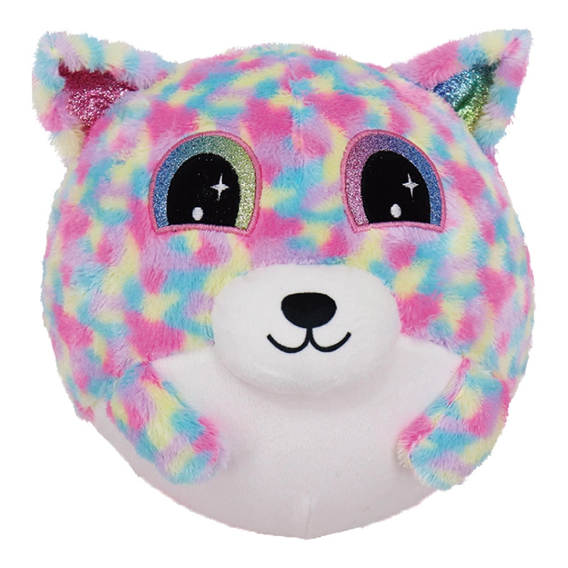 Nafukovací plyšový kamarád medvídek strakatý 15 cm