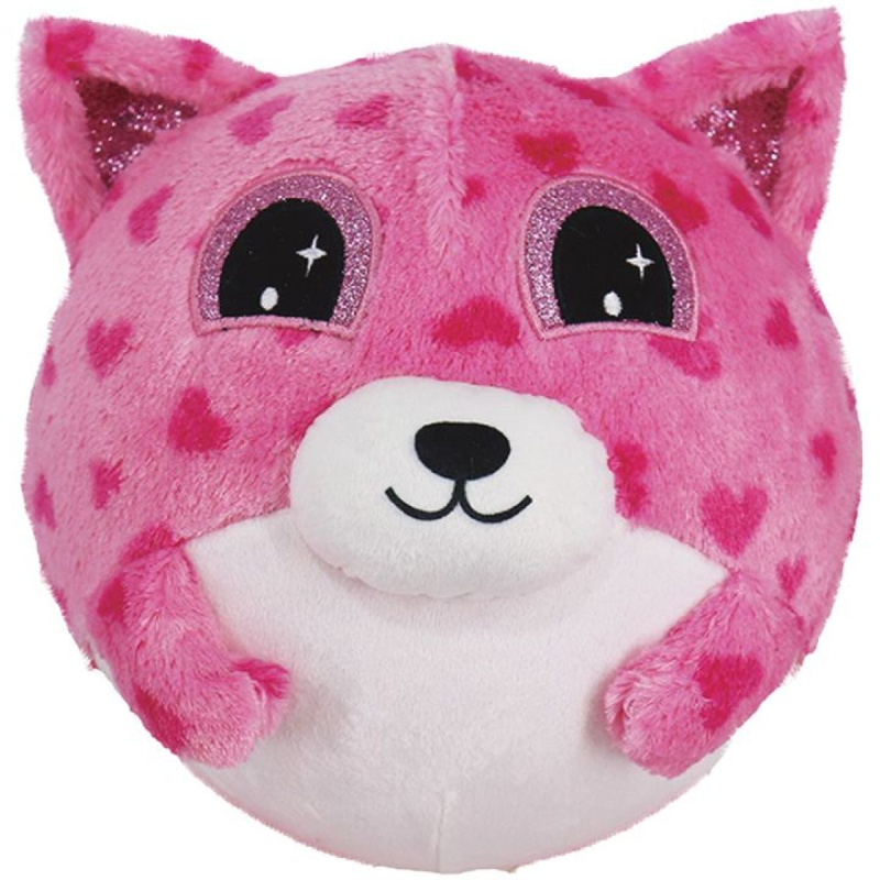 Nafukovací plyšový medvídek růžový 15 cm