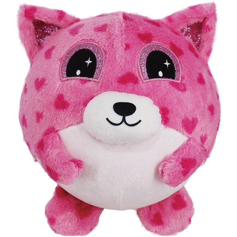 Nafukovací plyšový kamarád - Medvídek růžový 23cm