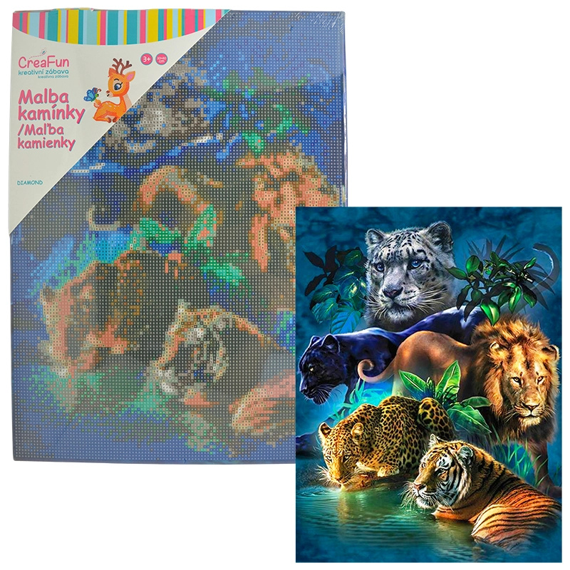 Diamantové malování Šelmy 30 x 40 cm