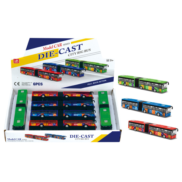 Autobus HARMONIKA - 1:64 - 3 druhy