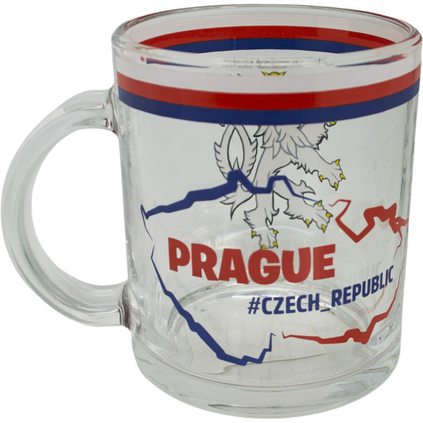 Skleněný hrnek 330ml - Česká republika