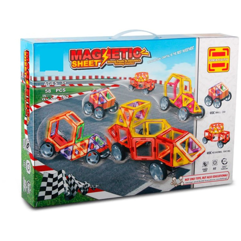Magnetická stavebnice 58 ks