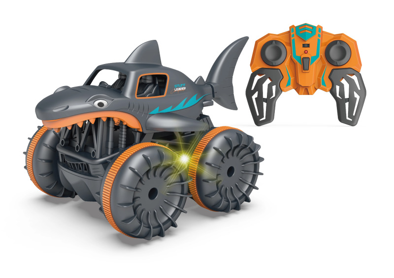 R/C 1:18 Obojživelné auto Žralok - oranžový