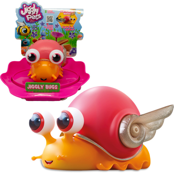Jiggly Bugs Šnek oranžový