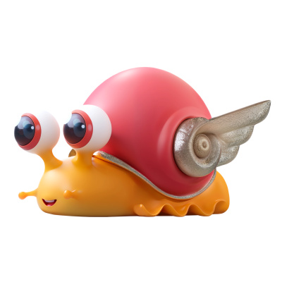 Jiggly Bugs Šnek oranžový