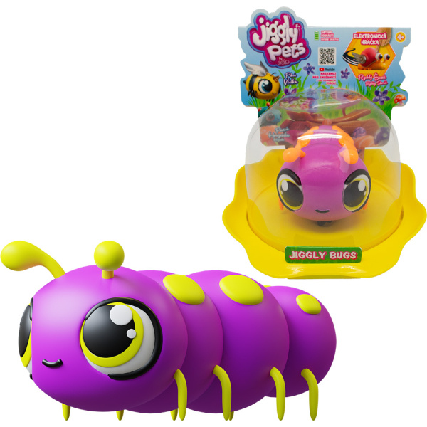 Jiggly Bugs Housenka fialová