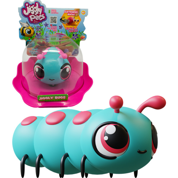 Jiggly Bugs Housenka modrá