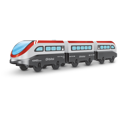 BABU vláčky - Elektrický osobní vláček - set 3 ks