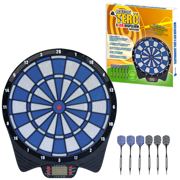 Elektronický terč na šipky s LCD displejem