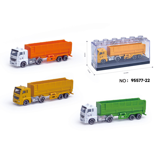 Kovový model popelářského kamionu s návěsem 1:64 - více druhů