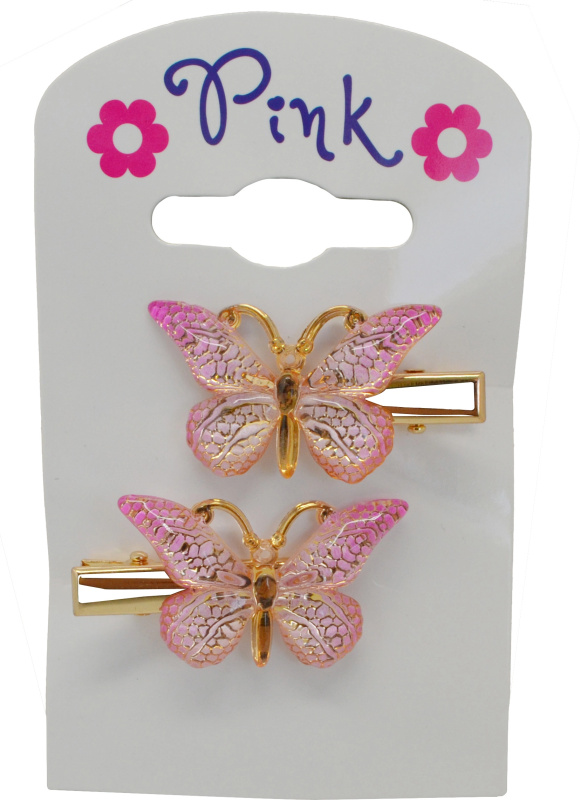 Sada 2 sponek do vlasů Motýl