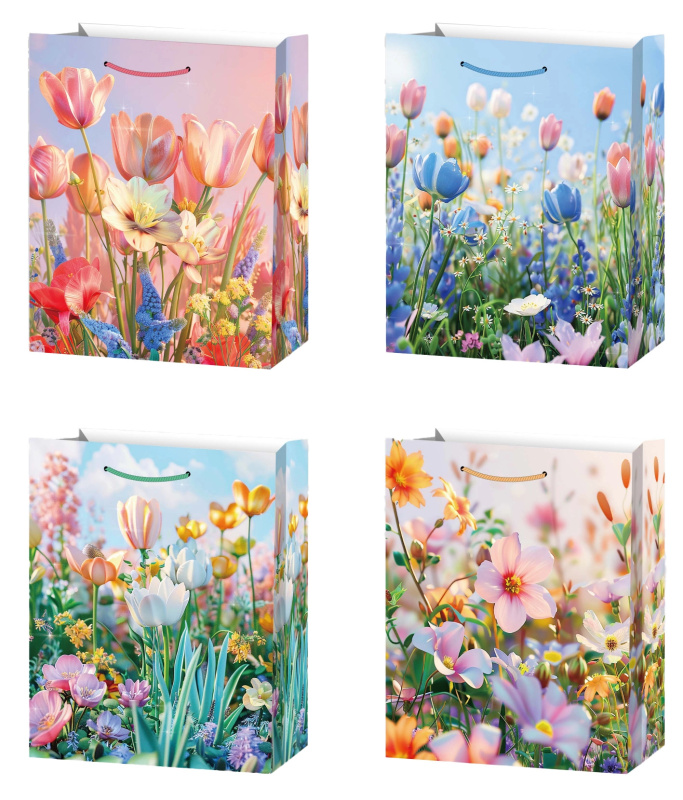 Dárková taška L luční kvítí