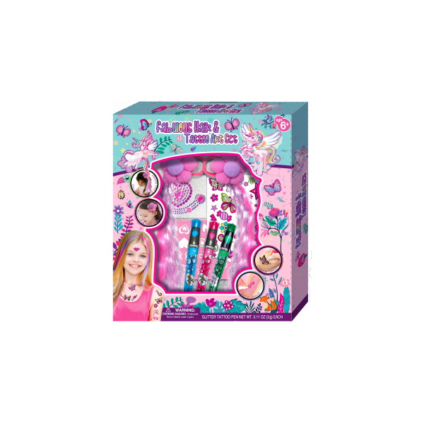 Kreativní set pro vlasový styling a tetování