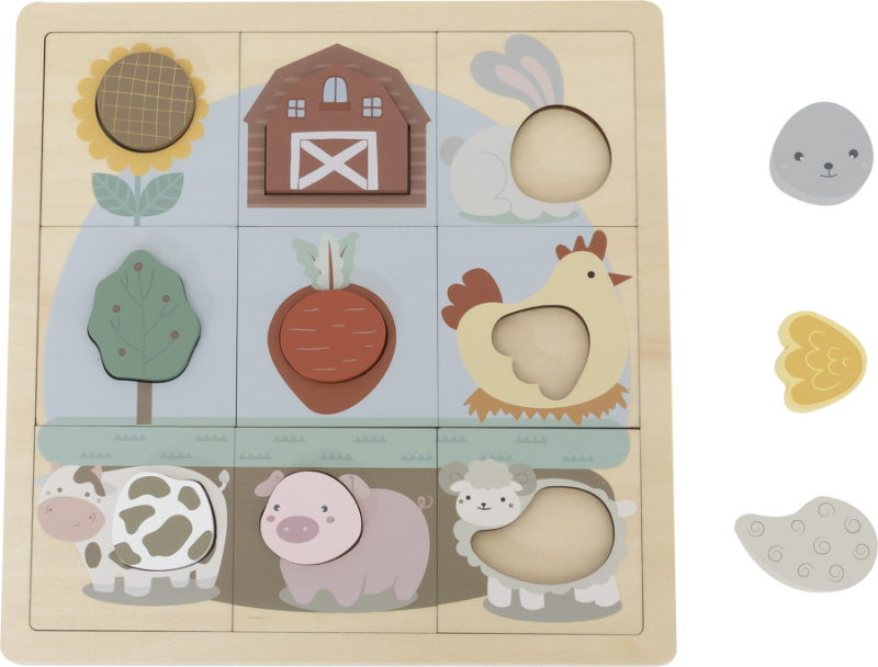 BABU - Dětské puzzle se zvířátky z farmy