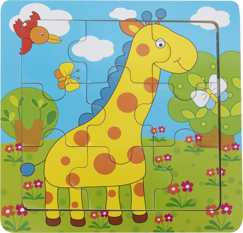 BABU - Edukativní puzzle- Žirafa